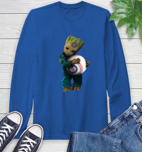 MLB Groot Guardians Of The Galaxy Baseball Sports Minnesota Twins Long Sleeve T-Shirt 9
