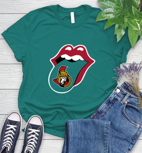 Ottawa Senators NHL Hockey Lips I Root For My Team Adoring Fan 102
