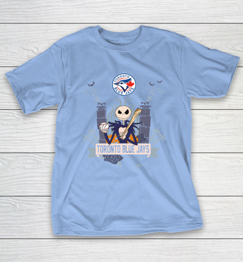 MLB Toronto Blue Jays Baseball Jack Skellington Halloween T-Shirt 10