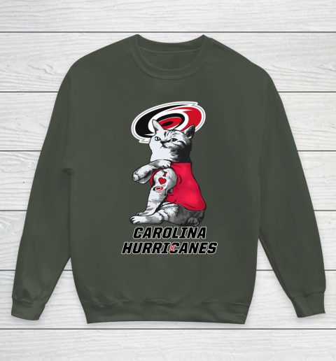 NHL My Cat Loves Carolina Hurricanes Hockey Youth Sweatshirt 8