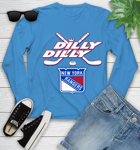 NHL New York Rangers Dilly Dilly Hockey Sports Youth Long Sleeve 7