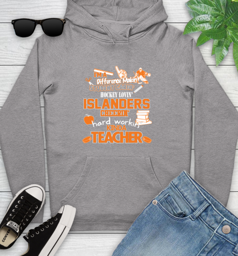 New York Islanders NHL I'm A Difference Making Student Caring Hockey Loving Kinda Teacher Youth Hoodie 6