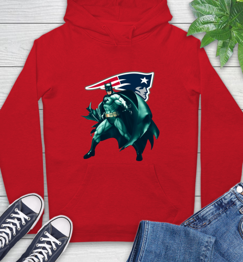 NFL Batman Football Sports New England Patriots Hoodie 10