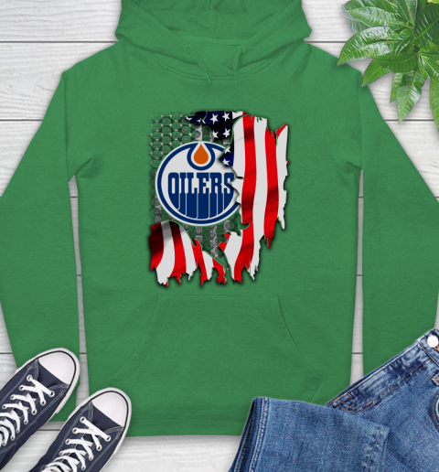 Edmonton Oilers NHL Hockey American Flag Hoodie 8