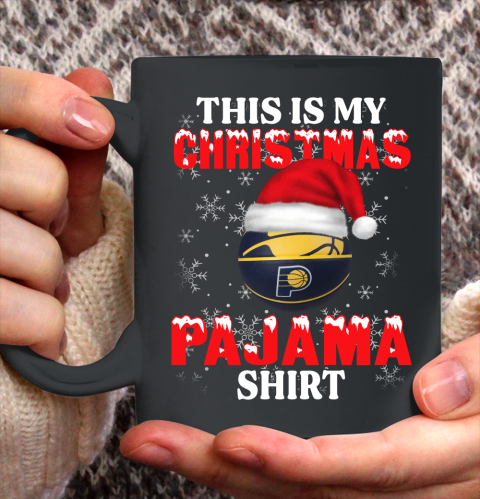 Indiana Pacers This Is My Christmas Pajama Shirt NBA Ceramic Mug 11oz