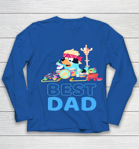 Bluey Best Dad Matching Family For Lover Youth Long Sleeve 7
