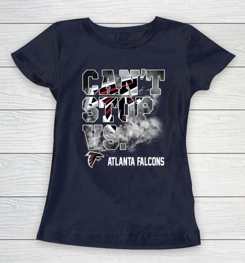 NFL Atlanta Falcons Can't Stop Vs Women's T-Shirt 2