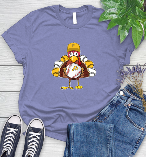 Pittsburgh Pirates Turkey thanksgiving Women's T-Shirt 11