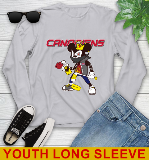 Montreal Canadiens NHL Hockey Mickey Peace Sign Sports Youth Long Sleeve 6
