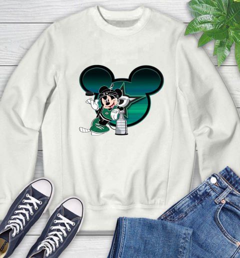NHL Dallas Stars Stanley Cup Mickey Mouse Disney Hockey T Shirt Sweatshirt