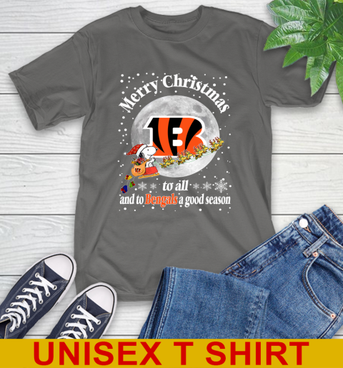 Cincinnati Bengals Merry Christmas To All And To Bengals A Good Season NFL Football Sports T-Shirt 10