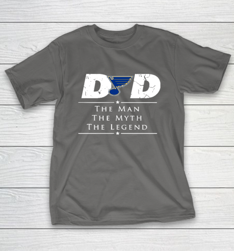 St.Louis Blues NHL Ice Hockey Dad The Man The Myth The Legend T-Shirt 8