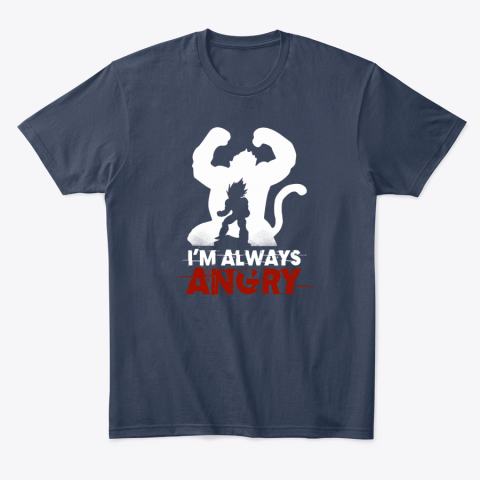 aohb dragon ball ndash i am always angry dragon ball classic t shirt 2 front navy