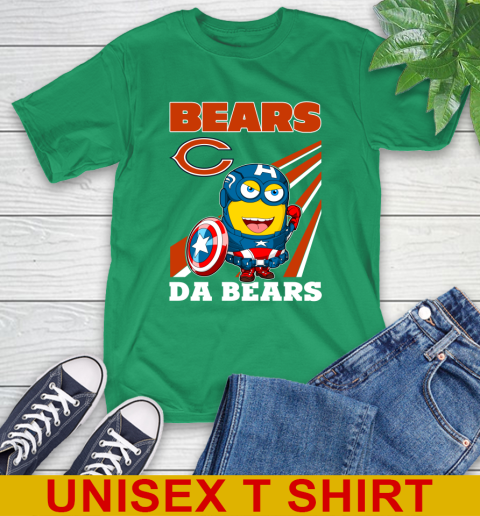 NFL Football Chicago Bears Captain America Marvel Avengers Minion Shirt T-Shirt 7