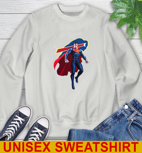 NFL Superman DC Sports Football Buffalo Bills Sweatshirt 5