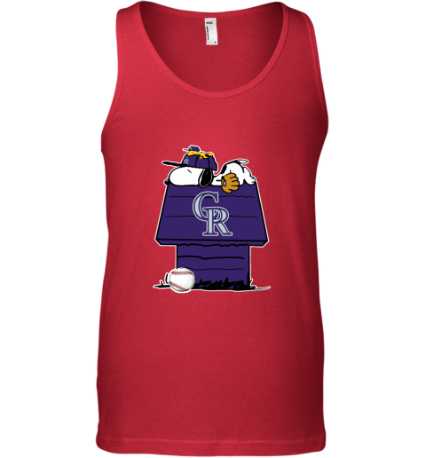 Colorado Rockies Snoopy And Woodstock Resting Together MLB Tank Top