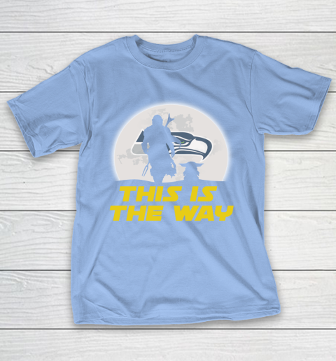 Seattle Seahawks NFL Football Star Wars Yoda And Mandalorian This Is The Way T-Shirt 10