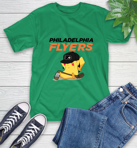 NHL Pikachu Hockey Sports Philadelphia Flyers T-Shirt 7
