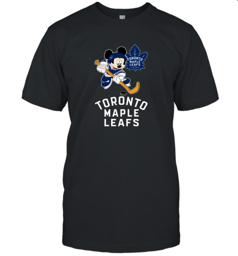 NHL Hockey Mickey Mouse Team Toronto Maple Leafs Unisex Jersey Tee