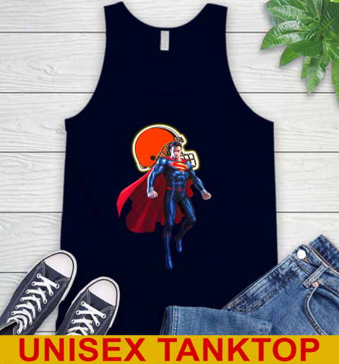 NFL Superman DC Sports Football Cleveland Browns Tank Top 3