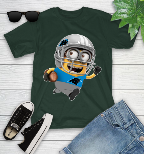 NFL Carolina Panthers Minions Disney Football Sports Youth T-Shirt 5