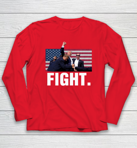 Trump Shooting Shirt Old Row Trump Fight Long Sleeve T-Shirt 6