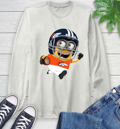 NFL Denver Broncos Minions Disney Football Sports Long Sleeve T-Shirt 12