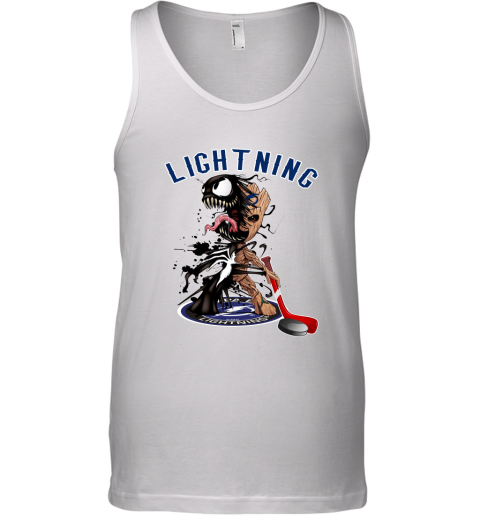 NHL Tampa Bay Lightning Hockey Venom Groot Guardians Of The Galaxy 2v04AAHRE97 unisex tank 17 95 151514 front white