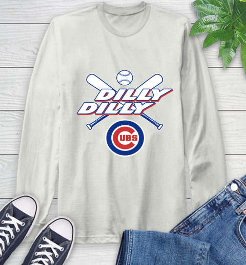 MLB Chicago Cubs Dilly Dilly Baseball Sports Long Sleeve T-Shirt 12