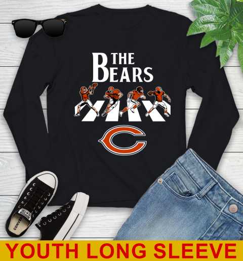 NFL Football Chicago Bears The Beatles Rock Band Shirt Youth Long Sleeve