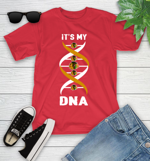 Chicago Blackhawks NHL Hockey It's My DNA Sports Youth T-Shirt 13