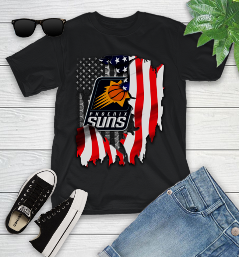 Phoenix Suns NBA Basketball American Flag Youth T-Shirt