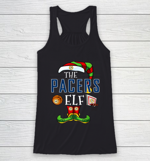 Indiana Pacers Christmas ELF Funny NBA Racerback Tank