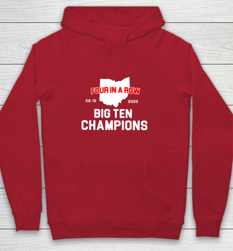 Big Ten Champions Four in a Row 2020 Youth Hoodie 7