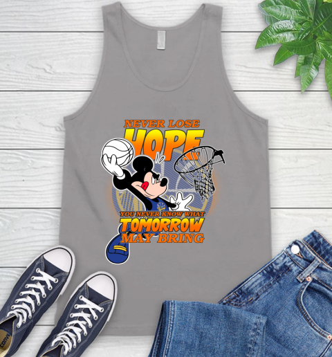Golden State Warriors NBA Basketball Mickey Disney Never Lose Hope Tank Top 3