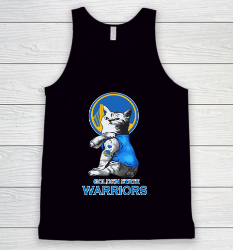 NBA Basketball My Cat Loves Golden State Warriors Tank Top