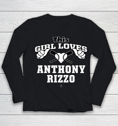 Anthony Rizzo Tshirt This Girl Loves Rizzo Youth Long Sleeve