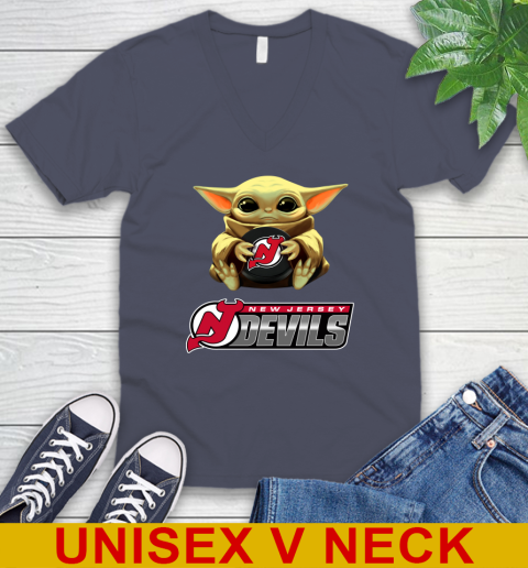 NHL Hockey New Jersey Devils Star Wars Baby Yoda Shirt 56