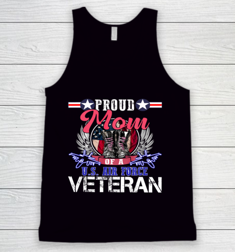 Veteran Shirt Vintage Proud Mom Of A U S Air Force Veteran Tank Top