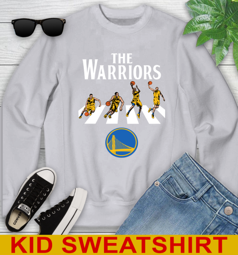 NBA Basketball Golden State Warriors The Beatles Rock Band Shirt Youth Sweatshirt 3
