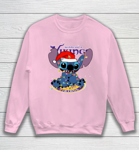 Minnesota Vikings NFL Football noel stitch Christmas Sweatshirt 5