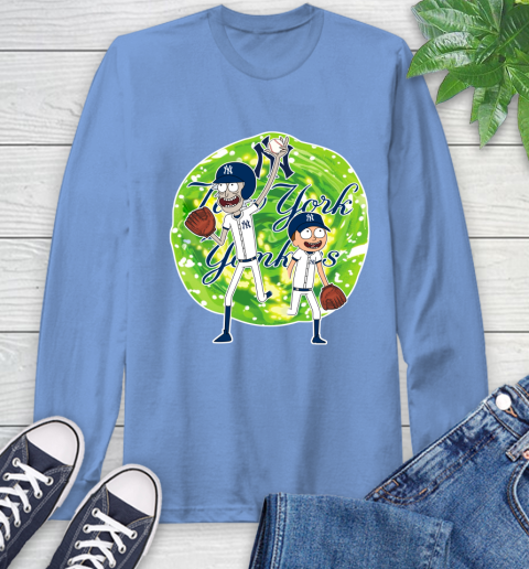MLB New York Yankees Rick And Morty Baseball Sports Long Sleeve T-Shirt 11
