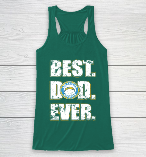 NFL Los Angeles Chargers Football Best Dad Ever Family Shirt Racerback Tank 5