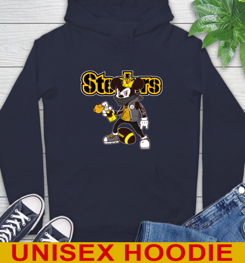 Pittsburgh Steelers NFL Football Mickey Peace Sign Sports Hoodie 4