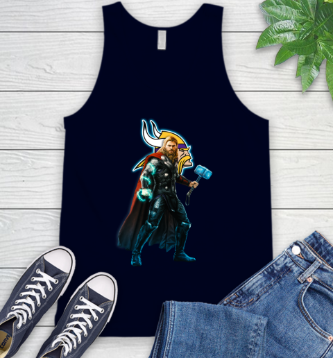 NFL Thor Avengers Endgame Football Minnesota Vikings Tank Top 3