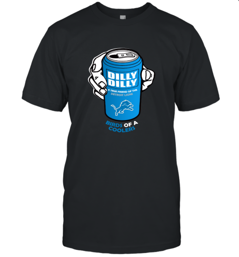 Bud Light Dilly Dilly! Detroit Lions Birds Of A Cooler Unisex Jersey Tee