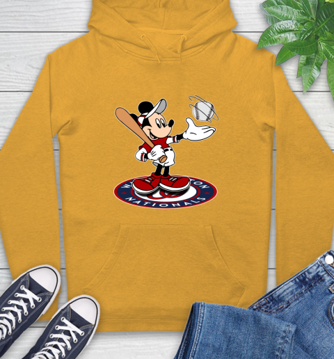 MLB Baseball Washington Nationals Cheerful Mickey Disney Shirt Hoodie 3