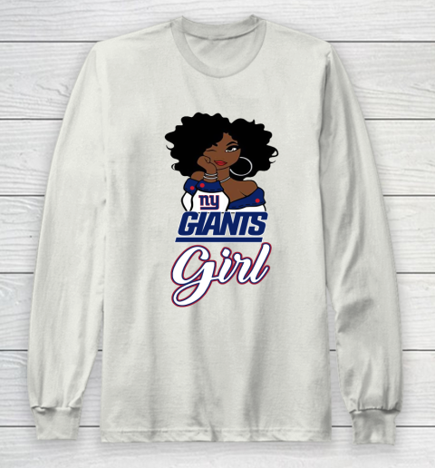 New York Giants Girl NFL Long Sleeve T-Shirt 12