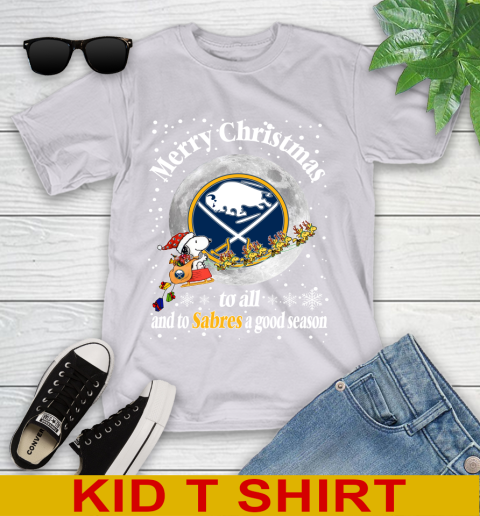 Buffalo Sabres Merry Christmas To All And To Sabres A Good Season NHL Hockey Sports Youth T-Shirt 4