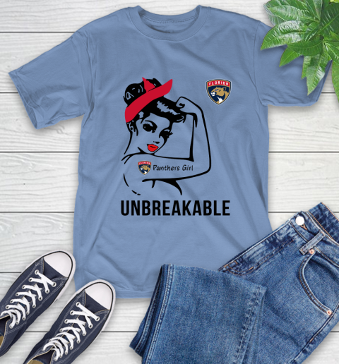 NHL Florida Panthers Girl Unbreakable Hockey Sports T-Shirt 11